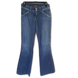 Hudson Designer Jeans Distressed Look Boot Denim